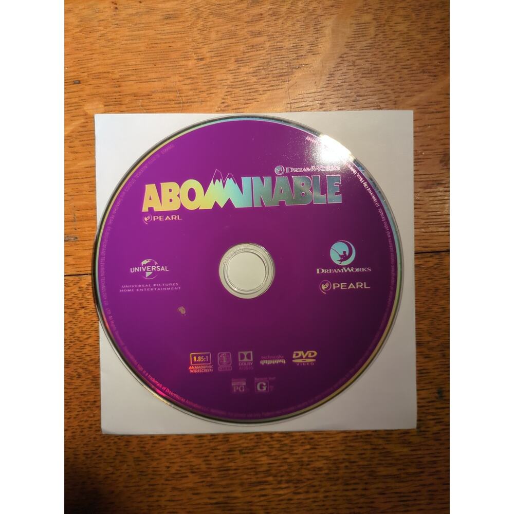 Abominable DVD ****DISC ONLY